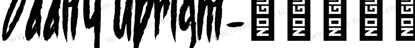 Oddity Upright字体转换